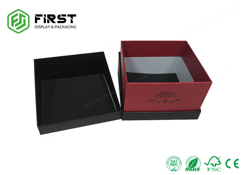 High End Gift Boxes Customized Logo Luxury 2-Piece Lid Base Rigid Gift Box Packaging