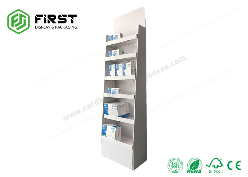 Custom Printing Paper Cardboard Display Retail Corrugated Carton Floor Display Stand