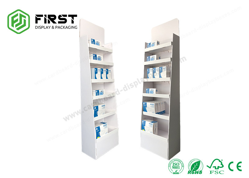 Custom Printing Paper Cardboard Display Retail Corrugated Carton Floor Display Stand