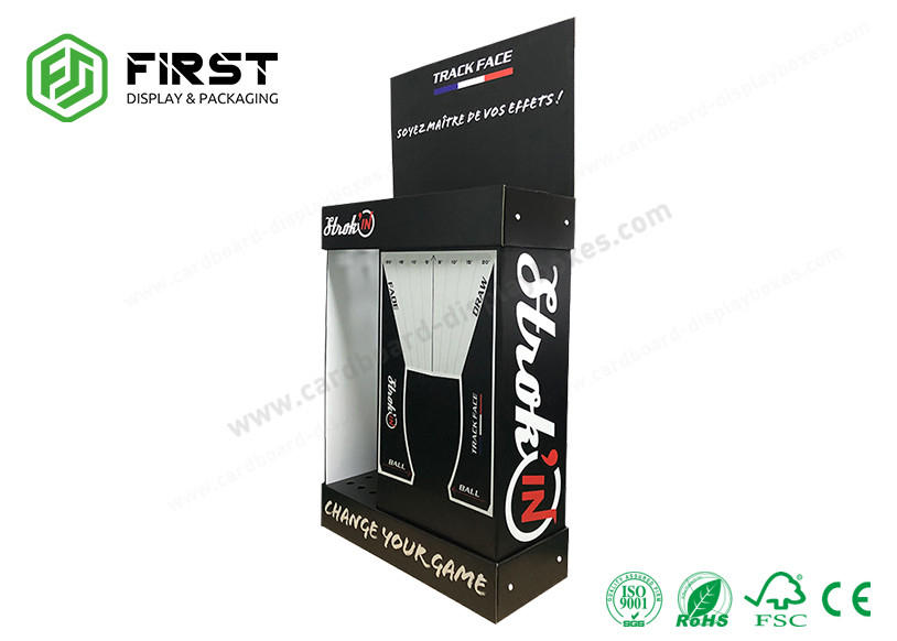 Custom Made Carton Floor Stand Full Color Printed Cardboard Display Floor Stand Display