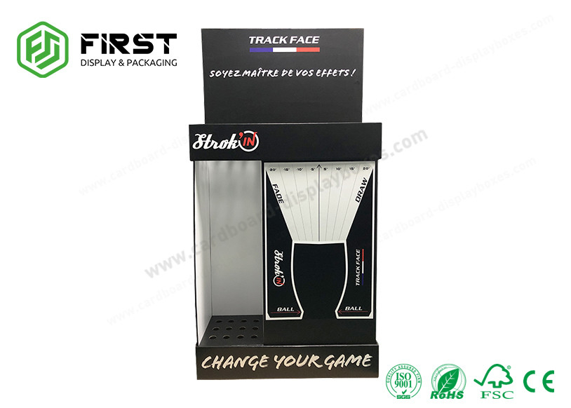 Custom Made Carton Floor Stand Full Color Printed Cardboard Display Floor Stand Display
