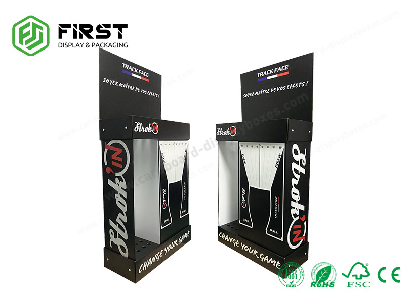 Custom Made Carton Floor Stand Full Color Printed Cardboard Display Floor Stand Display